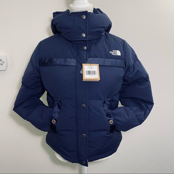 The North Face Women’s Forester Down Jacket Winter Coat TNF Navy Sz M L - Picture 1 of 12